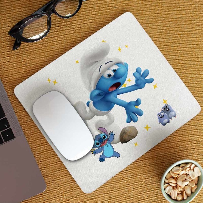PC, gaming si accesorii - Periferice PC - Mousepad - Mousepad Strumfii Impiedicatul CoolTrend, 21x19cm - Infinity.ro