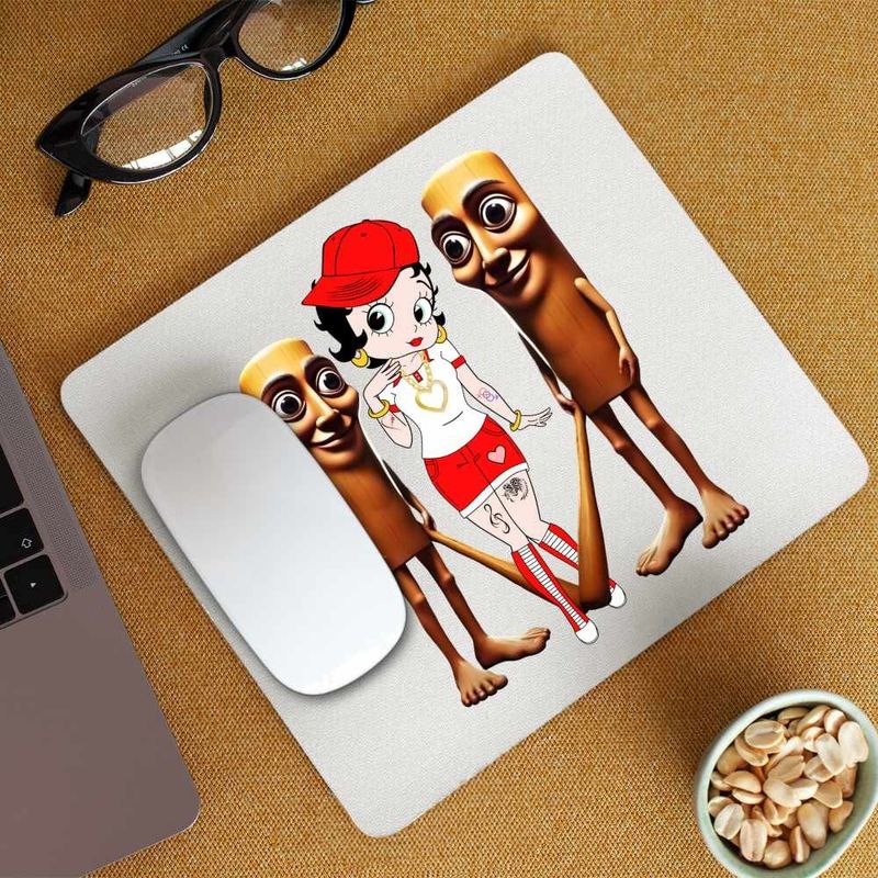 PC, gaming si accesorii - Periferice PC - Mousepad - Mousepad Betty Boop Tung Sahur Italian Brainrot, CoolTrend, 21x19cm - Infinity.ro