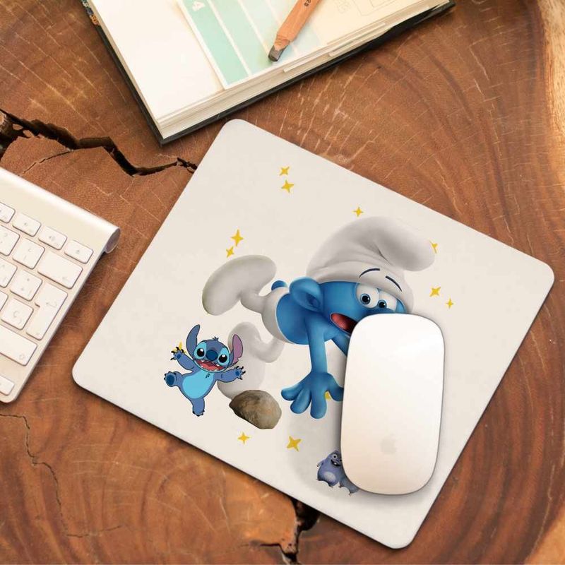 PC, gaming si accesorii - Periferice PC - Mousepad - Mousepad Strumfii Impiedicatul CoolTrend, 21x19cm - Infinity.ro