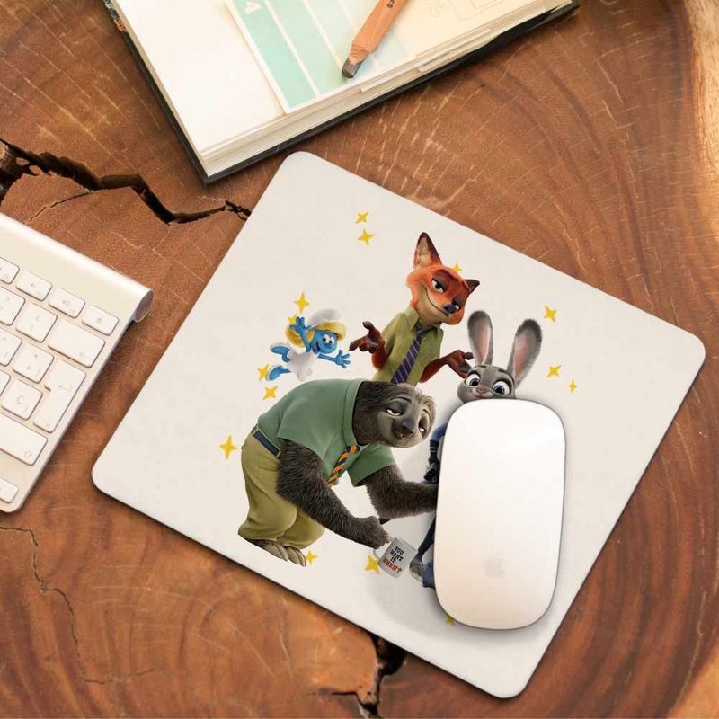 PC, gaming si accesorii - Periferice PC - Mousepad - Mousepad Zootopia Judy Nick Flash CoolTrend, 21x19cm - Infinity.ro