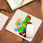 PC, gaming si accesorii - Periferice PC - Mousepad - Mousepad Franklin Strumfii Papa Strumf Strumfita CoolTrend, 21x19cm - Infinity.ro
