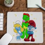 PC, gaming si accesorii - Periferice PC - Mousepad - Mousepad Franklin Strumfii Papa Strumf Strumfita CoolTrend, 21x19cm - Infinity.ro