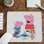 PC, gaming si accesorii - Periferice PC - Mousepad - Mousepad Purcelusa Peppa si George Pepa CoolTrend, 21x19cm - Infinity.ro