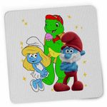 PC, gaming si accesorii - Periferice PC - Mousepad - Mousepad Franklin Strumfii Papa Strumf Strumfita CoolTrend, 21x19cm - Infinity.ro