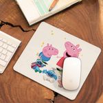PC, gaming si accesorii - Periferice PC - Mousepad - Mousepad Purcelusa Peppa si George Pepa CoolTrend, 21x19cm - Infinity.ro