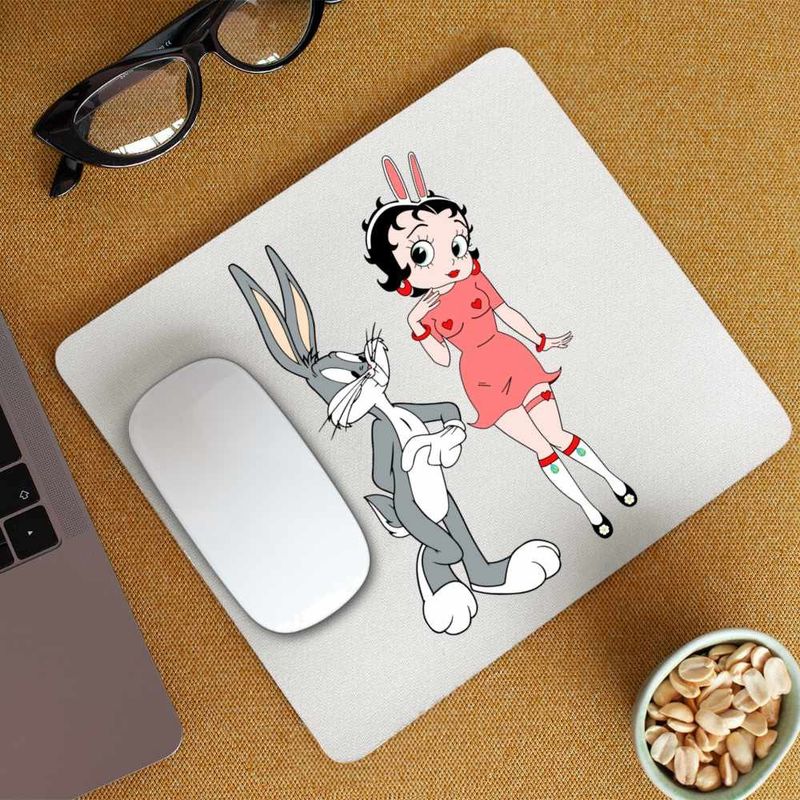 PC, gaming si accesorii - Periferice PC - Mousepad - Mousepad Betty Boop Bugs Bunny Iepuras Playboy, CoolTrend, 21x19cm - Infinity.ro