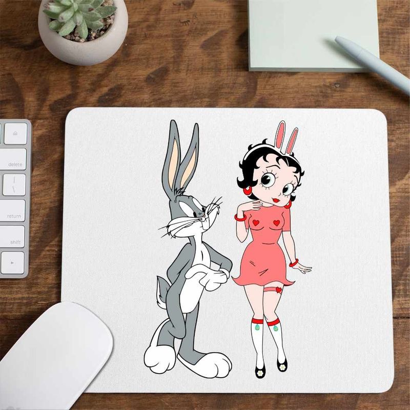 PC, gaming si accesorii - Periferice PC - Mousepad - Mousepad Betty Boop Bugs Bunny Iepuras Playboy, CoolTrend, 21x19cm - Infinity.ro