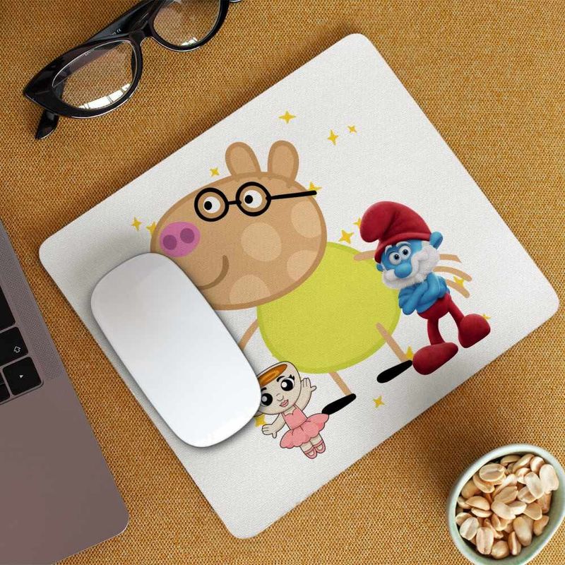 PC, gaming si accesorii - Periferice PC - Mousepad - Mousepad Poneiul Pedro Purcelusa Peppa Pig CoolTrend, 21x19cm - Infinity.ro