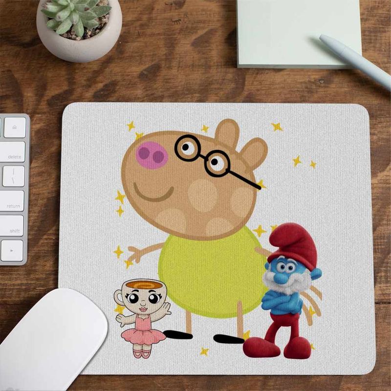 PC, gaming si accesorii - Periferice PC - Mousepad - Mousepad Poneiul Pedro Purcelusa Peppa Pig CoolTrend, 21x19cm - Infinity.ro