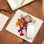 PC, gaming si accesorii - Periferice PC - Mousepad - Mousepad Curiosul George Garda Felina Zion Spidey CoolTrend, 21x19cm - Infinity.ro