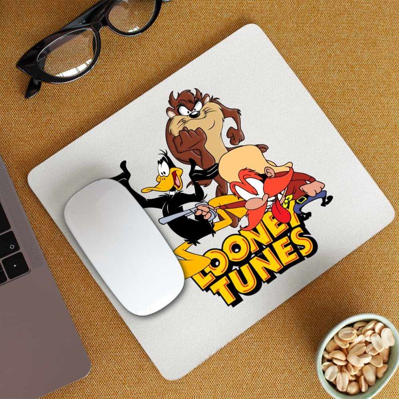 PC, gaming si accesorii - Periferice PC - Mousepad - Mousepad Daffy Duck Tasmanian Devil Taz Yosemite Sam, CoolTrend, 21x19cm - Infinity.ro
