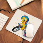 PC, gaming si accesorii - Periferice PC - Mousepad - Mousepad Tweety Bicicleta CoolTrend, 21x19cm - Infinity.ro