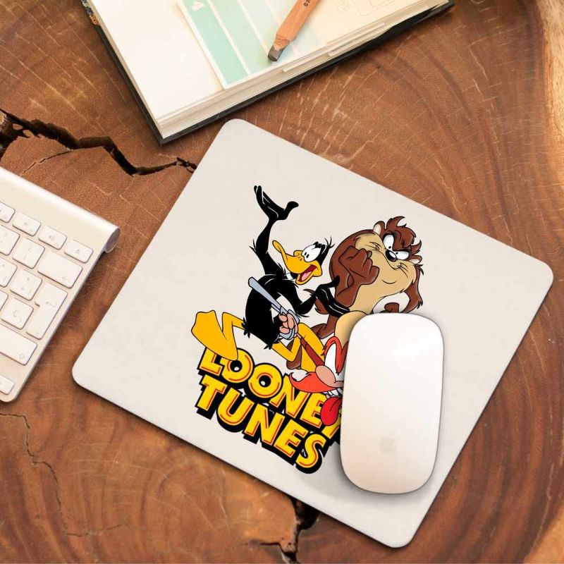 PC, gaming si accesorii - Periferice PC - Mousepad - Mousepad Daffy Duck Tasmanian Devil Taz Yosemite Sam, CoolTrend, 21x19cm - Infinity.ro