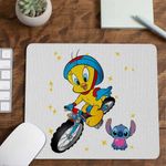 PC, gaming si accesorii - Periferice PC - Mousepad - Mousepad Tweety Bicicleta CoolTrend, 21x19cm - Infinity.ro
