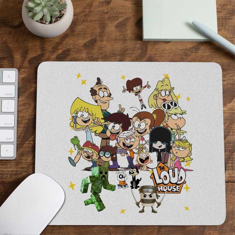 PC, gaming si accesorii - Periferice PC - Mousepad - Mousepad Desene Animate Casa Loud CoolTrend, 21x19cm - Infinity.ro