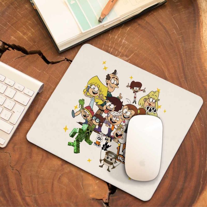 PC, gaming si accesorii - Periferice PC - Mousepad - Mousepad Desene Animate Casa Loud CoolTrend, 21x19cm - Infinity.ro