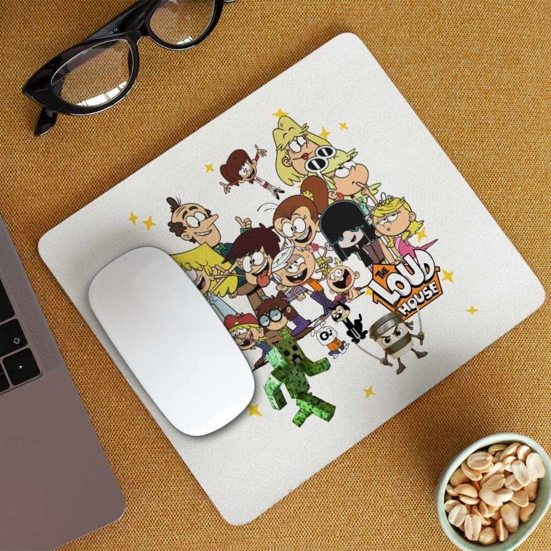 PC, gaming si accesorii - Periferice PC - Mousepad - Mousepad Desene Animate Casa Loud CoolTrend, 21x19cm - Infinity.ro