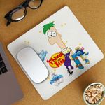 PC, gaming si accesorii - Periferice PC - Mousepad - Mousepad Phineas si Ferb Skateboard CoolTrend, 21x19cm - Infinity.ro