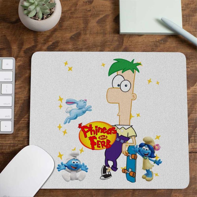 PC, gaming si accesorii - Periferice PC - Mousepad - Mousepad Phineas si Ferb Skateboard CoolTrend, 21x19cm - Infinity.ro