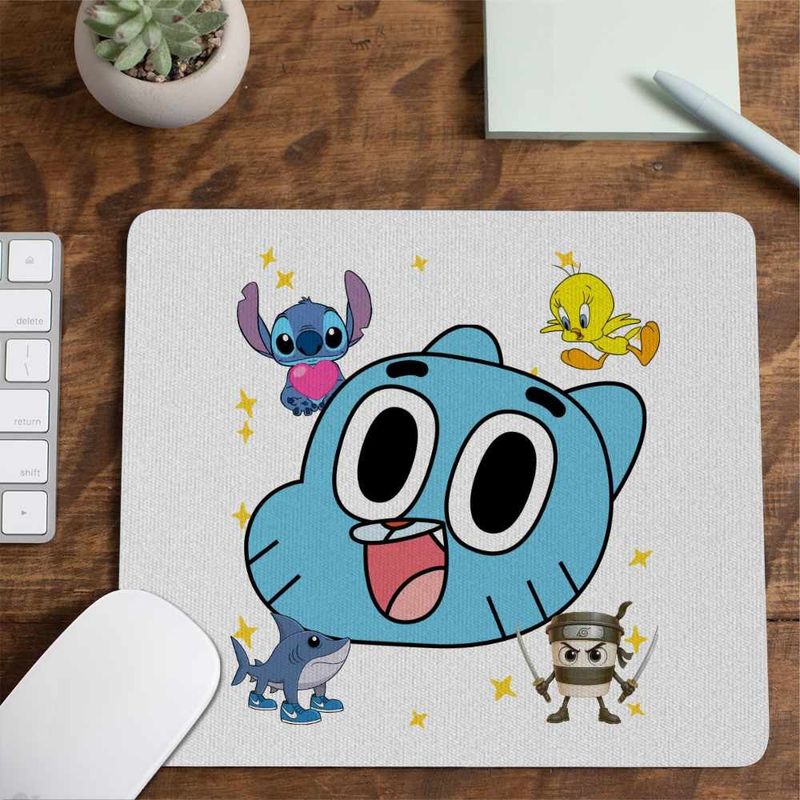 PC, gaming si accesorii - Periferice PC - Mousepad - Mousepad Gumball Desene Faine CoolTrend, 21x19cm - Infinity.ro