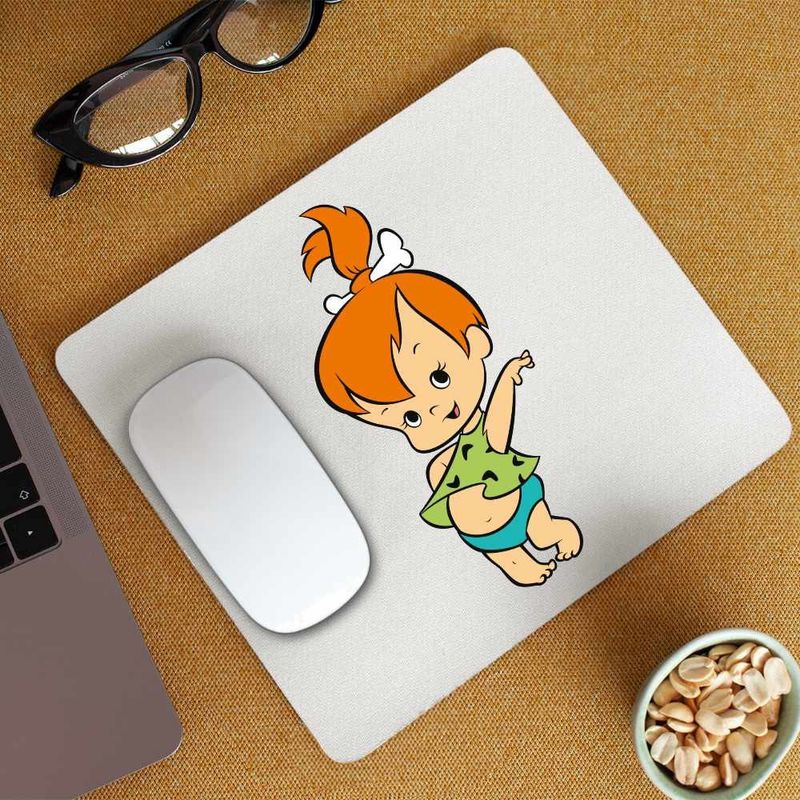 PC, gaming si accesorii - Periferice PC - Mousepad - Mousepad Familia Flintstone Pebbles Bebelus, CoolTrend, 21x19cm - Infinity.ro
