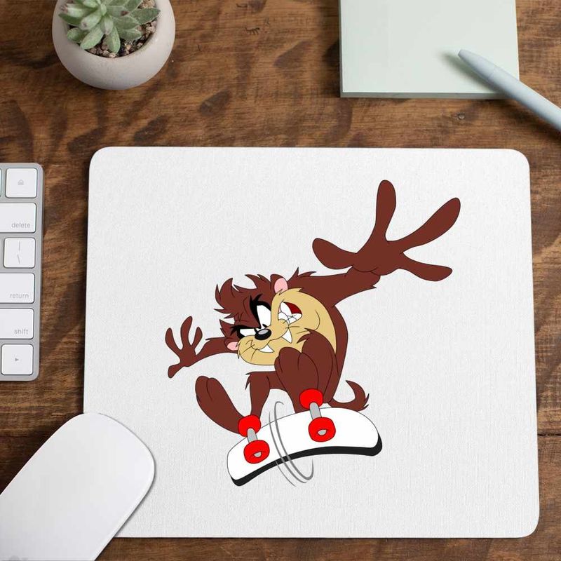 PC, gaming si accesorii - Periferice PC - Mousepad - Mousepad Taz Skateboard Diavol Tasmanian, CoolTrend, 21x19cm - Infinity.ro