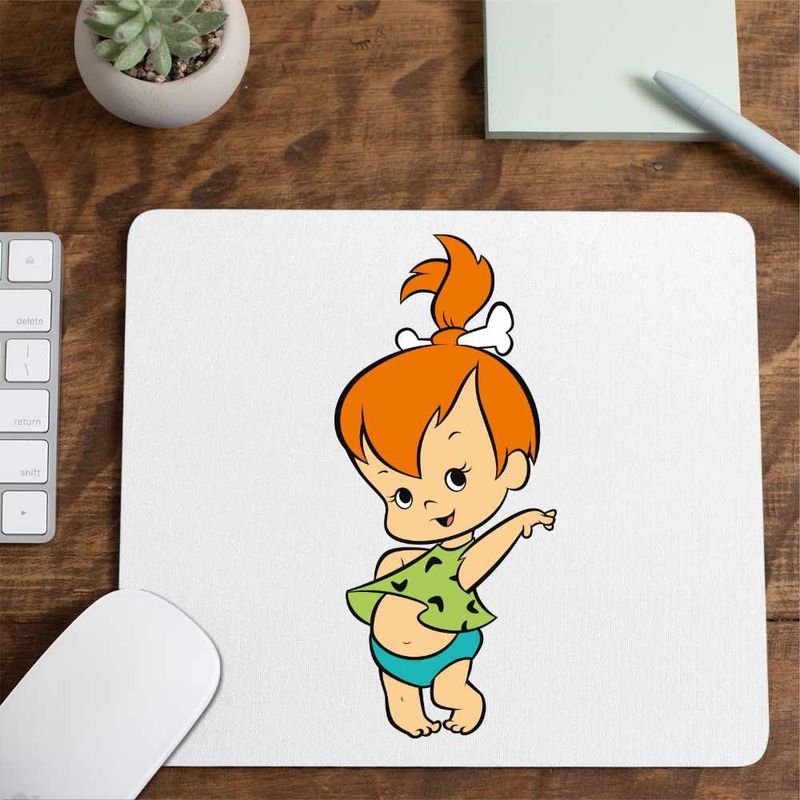 PC, gaming si accesorii - Periferice PC - Mousepad - Mousepad Familia Flintstone Pebbles Bebelus, CoolTrend, 21x19cm - Infinity.ro