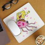 PC, gaming si accesorii - Periferice PC - Mousepad - Mousepad Spongebob Pantaloni Patrati Calare Meduza CoolTrend, 21x19cm - Infinity.ro