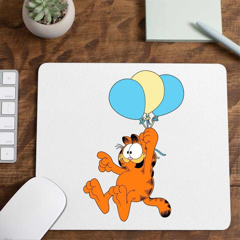 PC, gaming si accesorii - Periferice PC - Mousepad - Mousepad Garfield Baloane Desene Dublate, CoolTrend, 21x19cm - Infinity.ro