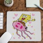 PC, gaming si accesorii - Periferice PC - Mousepad - Mousepad Spongebob Pantaloni Patrati Calare Meduza CoolTrend, 21x19cm - Infinity.ro