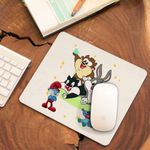PC, gaming si accesorii - Periferice PC - Mousepad - Mousepad Bugs Bunny Diavol Tasmanian Daffy Duck Bebelusi Taz CoolTrend, 21x19cm - Infinity.ro