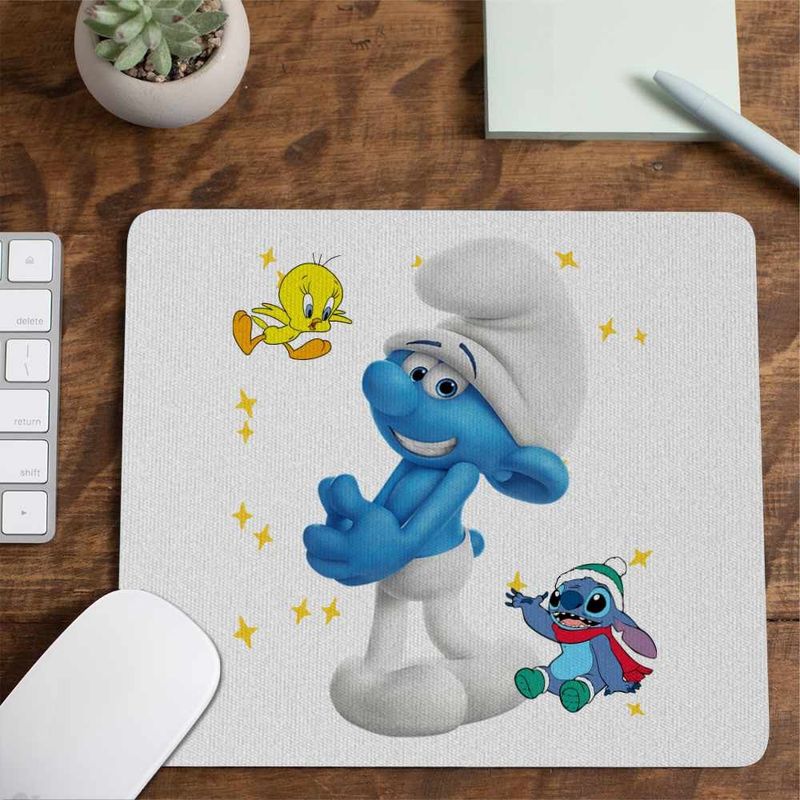 PC, gaming si accesorii - Periferice PC - Mousepad - Mousepad Strumfii Rusinosul Sfiosul CoolTrend, 21x19cm - Infinity.ro