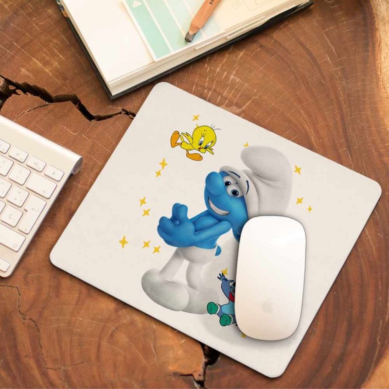 PC, gaming si accesorii - Periferice PC - Mousepad - Mousepad Strumfii Rusinosul Sfiosul CoolTrend, 21x19cm - Infinity.ro