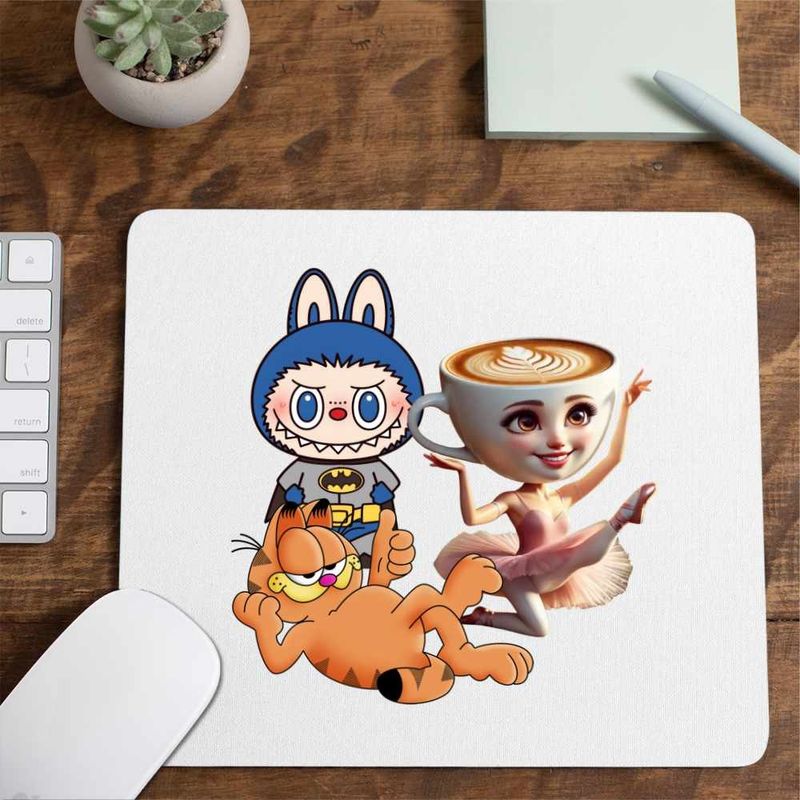PC, gaming si accesorii - Periferice PC - Mousepad - Mousepad Garfield Labubu Balerina Capucina, CoolTrend, 21x19cm - Infinity.ro