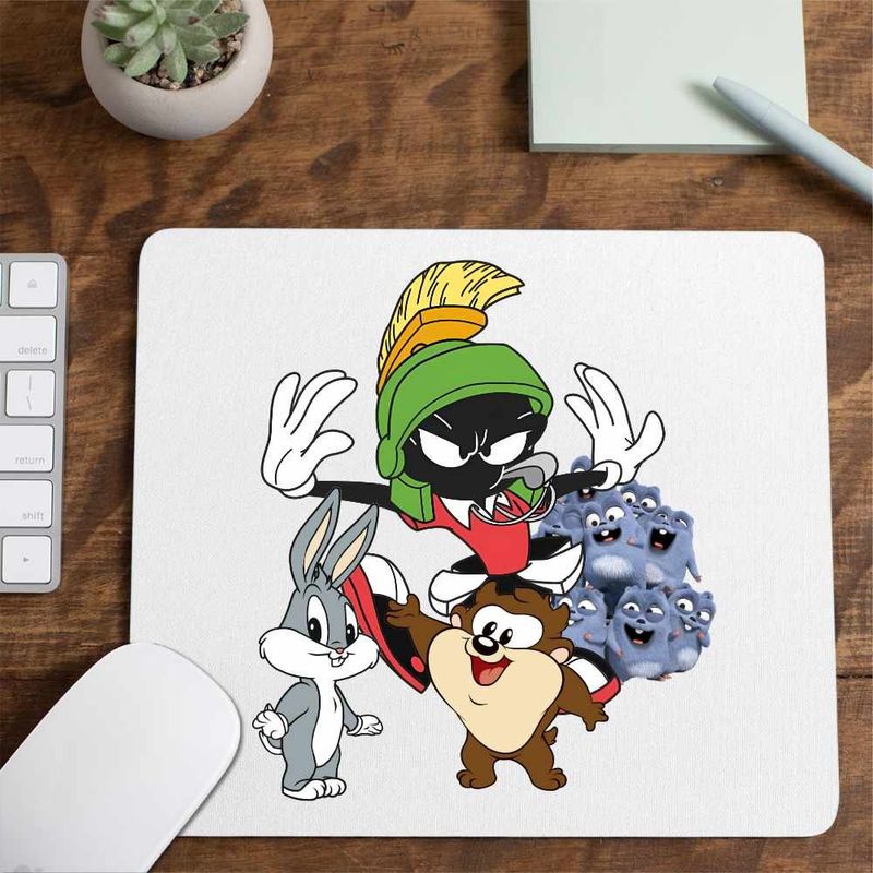PC, gaming si accesorii - Periferice PC - Mousepad - Mousepad Marvin Martian Bugs Bunny Taz Lemingii, CoolTrend, 21x19cm - Infinity.ro