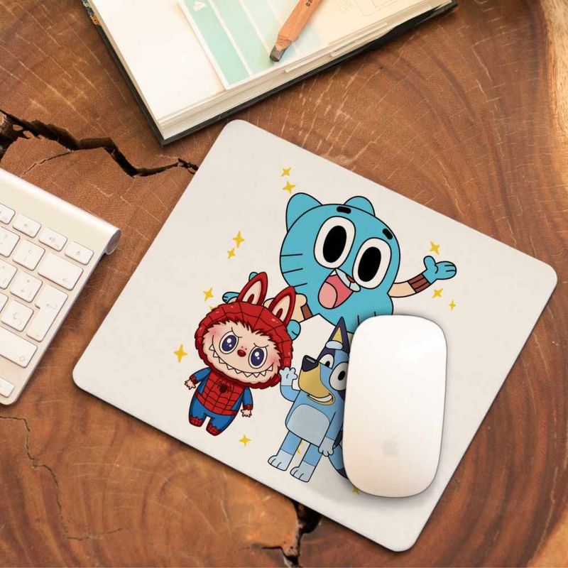 PC, gaming si accesorii - Periferice PC - Mousepad - Mousepad Gumball Bluey Labubu CoolTrend, 21x19cm - Infinity.ro