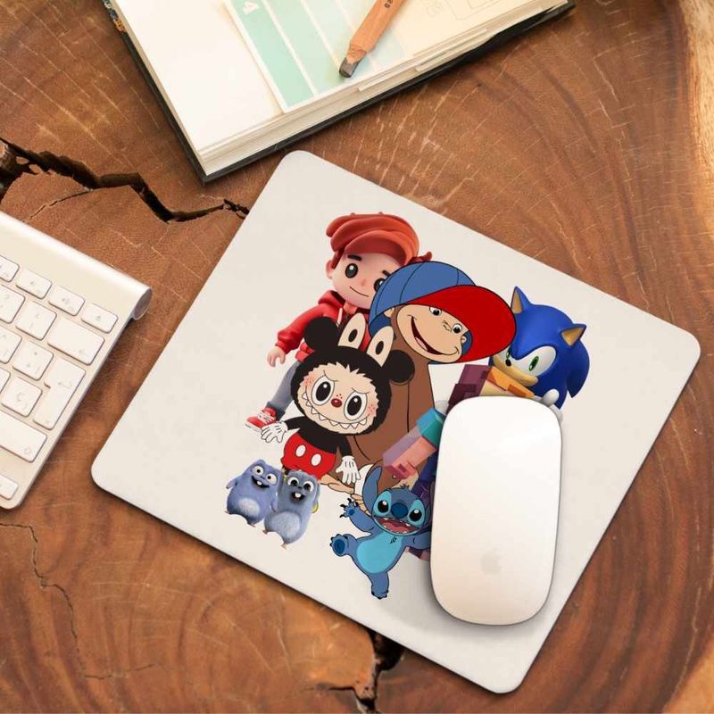 PC, gaming si accesorii - Periferice PC - Mousepad - Mousepad Maimuta George Roblox Labubu Sonic CoolTrend, 21x19cm - Infinity.ro