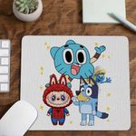 PC, gaming si accesorii - Periferice PC - Mousepad - Mousepad Gumball Bluey Labubu CoolTrend, 21x19cm - Infinity.ro