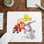 PC, gaming si accesorii - Periferice PC - Mousepad - Mousepad Yosemite Sam Tweety Bug Bunny Iepure, CoolTrend, 21x19cm - Infinity.ro