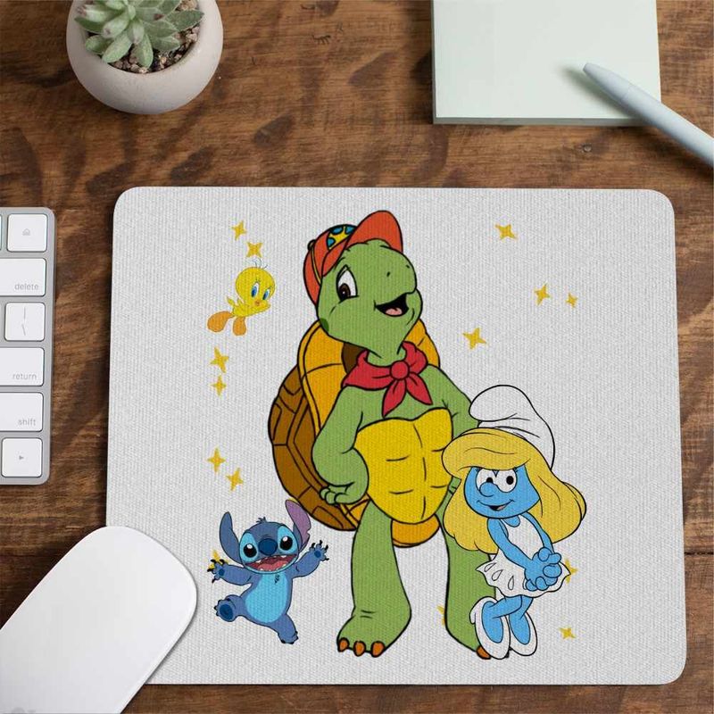 PC, gaming si accesorii - Periferice PC - Mousepad - Mousepad Desene Animate Testoasa Franklin CoolTrend, 21x19cm - Infinity.ro