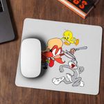 PC, gaming si accesorii - Periferice PC - Mousepad - Mousepad Yosemite Sam Tweety Bug Bunny Iepure, CoolTrend, 21x19cm - Infinity.ro