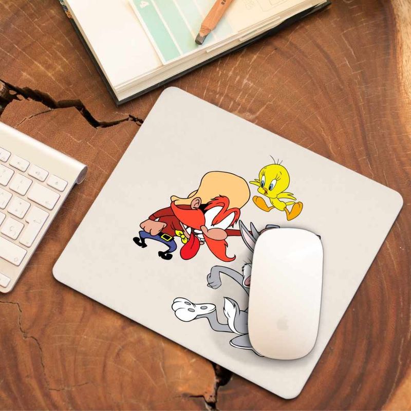 PC, gaming si accesorii - Periferice PC - Mousepad - Mousepad Yosemite Sam Tweety Bug Bunny Iepure, CoolTrend, 21x19cm - Infinity.ro