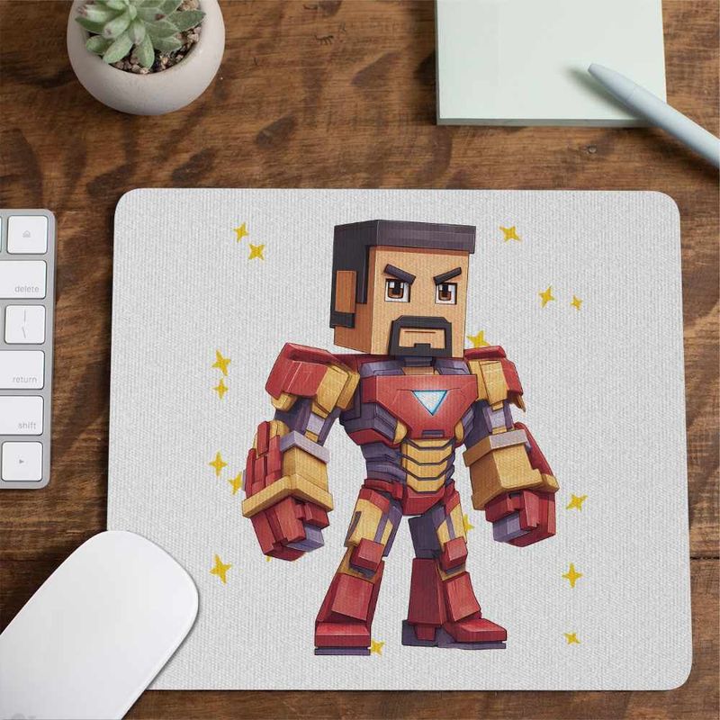 PC, gaming si accesorii - Periferice PC - Mousepad - Mousepad Minecraft Iron Man Roblox CoolTrend, 21x19cm - Infinity.ro