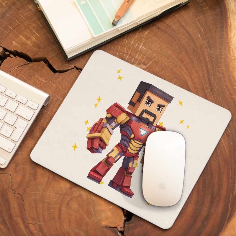 PC, gaming si accesorii - Periferice PC - Mousepad - Mousepad Minecraft Iron Man Roblox CoolTrend, 21x19cm - Infinity.ro