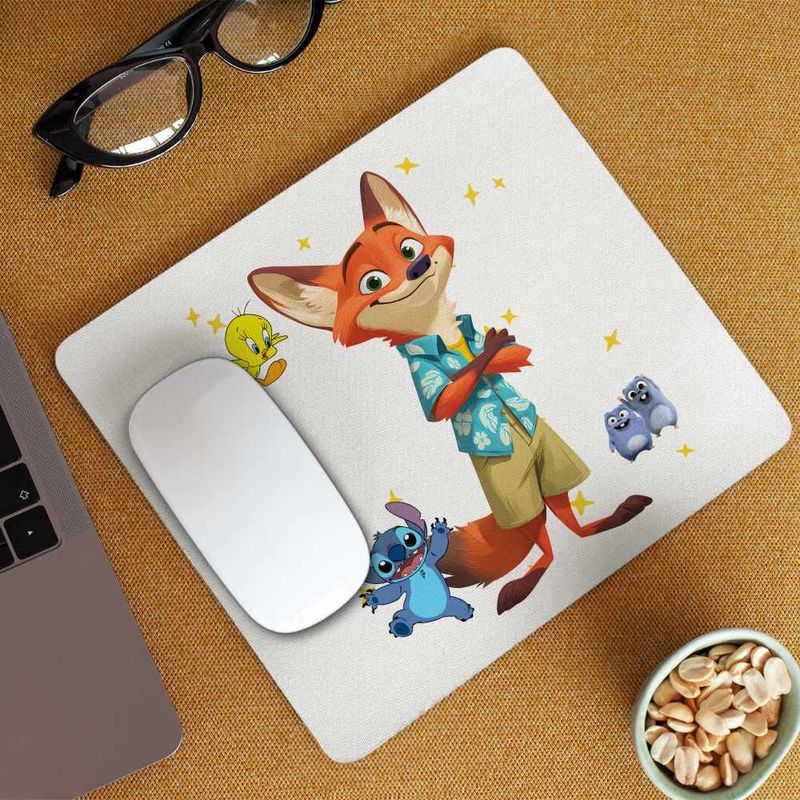 PC, gaming si accesorii - Periferice PC - Mousepad - Mousepad Zootopia Nick Wilde CoolTrend, 21x19cm - Infinity.ro