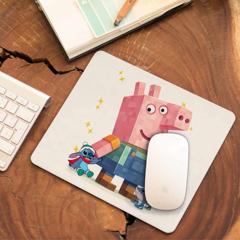 PC, gaming si accesorii - Periferice PC - Mousepad - Mousepad Purcelusa Peppa Pig Minecraft Roblox CoolTrend, 21x19cm - Infinity.ro