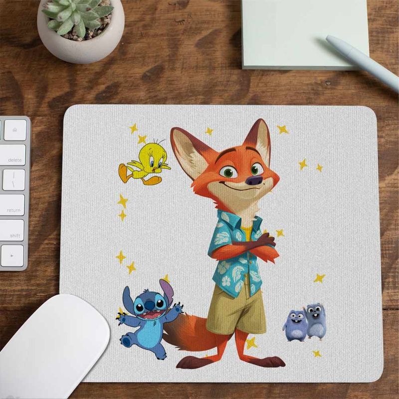 PC, gaming si accesorii - Periferice PC - Mousepad - Mousepad Zootopia Nick Wilde CoolTrend, 21x19cm - Infinity.ro