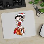 PC, gaming si accesorii - Periferice PC - Mousepad - Mousepad Betty Boop Craciunita Mos Craciun, CoolTrend, 21x19cm - Infinity.ro