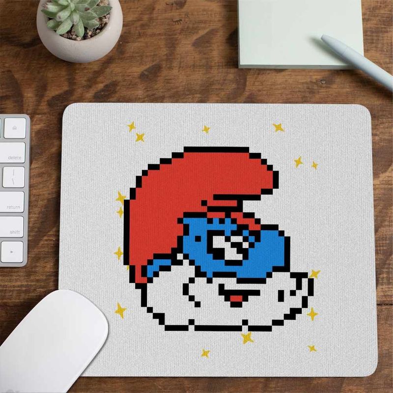 PC, gaming si accesorii - Periferice PC - Mousepad - Mousepad Pixel Art Papa Strumf CoolTrend, 21x19cm - Infinity.ro