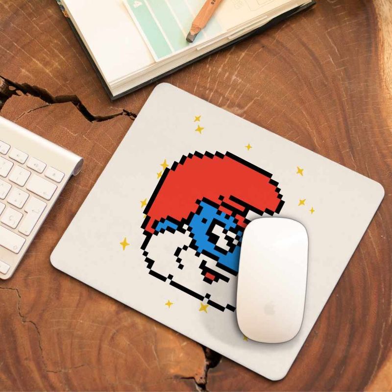 PC, gaming si accesorii - Periferice PC - Mousepad - Mousepad Pixel Art Papa Strumf CoolTrend, 21x19cm - Infinity.ro